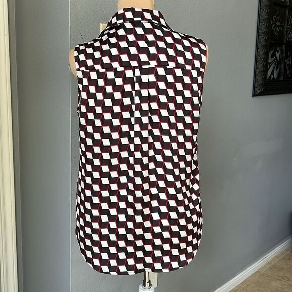 Nine West Black and Red Geometric Suit Separates - Picture 3 of 5